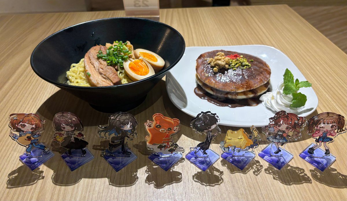 adobrasilfc's tweet photo. CLOUD NINE TOWER X Ado 🍽️

A colaboração entre a CLOUD NINE e a Tokyo Tower, que também conta com a participação da Ado, terá novos pratos especiais a partir de amanhã! 💙

🍜 Tokyo-style Mazesoba
🥞 Tsukishima-style Chocolate Pancake

Além disso, a cada pedido será entregue 1 cheki card aleatório com os designs da segunda parte da colaboração! 

📅 01/09 – 31/10
📍 Tokyo Tower - Foot Town 1F

🔗 Mais detalhes no site oficial:
https://t.co/8M98Tff7pk
