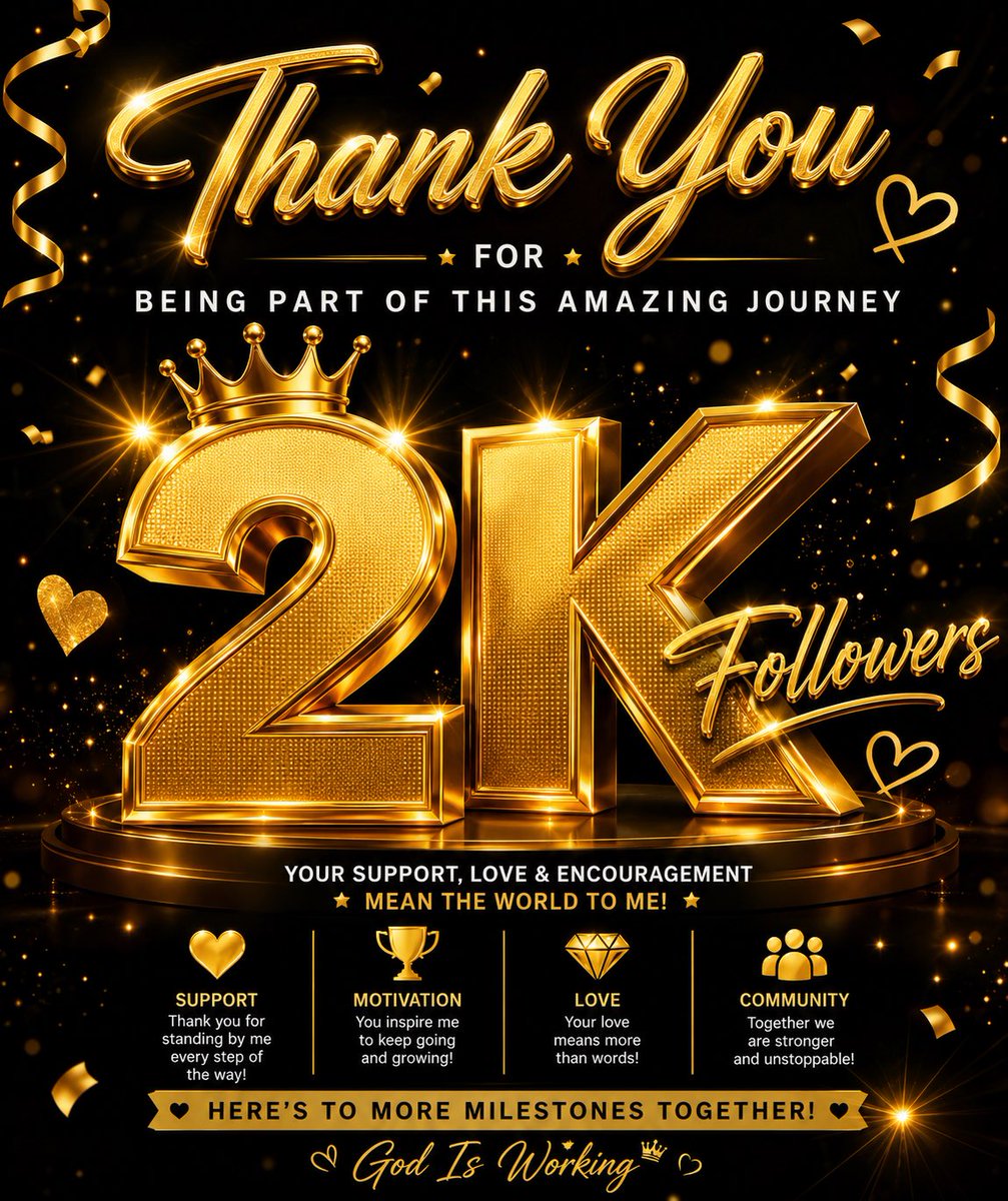 anatec_e's tweet photo. 🎉 2K FOLLOWERS GIVEAWAY! 🎁❤️
To celebrate reaching 2,000 followers, we’re giving back to our amazing community! 🥳
👉 Like, Comment &amp; Retweet this post.
👉 Drop your account details in the comments.
👉 Winners will be selected randomly.
Thank you all for the love and support! https://t.co/tZxSerAKa1