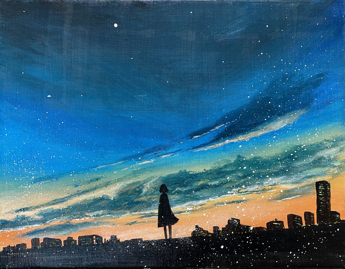 Artjp4's tweet photo. ＼ 本日より開催！ ／

ekaki_hiro （＠ekakinohiro）web個展
-landscapes imagined from music　音楽の景色-
 https://t.co/PNWoGzahAS
会期：2026.09.01-09.15

＜作品紹介＞
作品名：願い星

#美術ネットワーク #芸術の輪 #現代作家の環 #artilljp #illustshare https://t.co/eLKglrZdJM