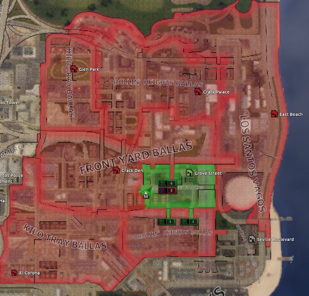 SunriseParasite's tweet photo. Bit of a hot take, but I kinda like the gang warfare in the San Andreas mod for Hearts of Iron more than the original one https://t.co/HT0WtGpyNb