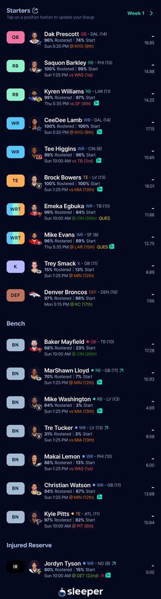 samlal24's tweet photo. @JamesBrimacombe 8 man home league. took him at 3.7 https://t.co/7dlZ3tJutp