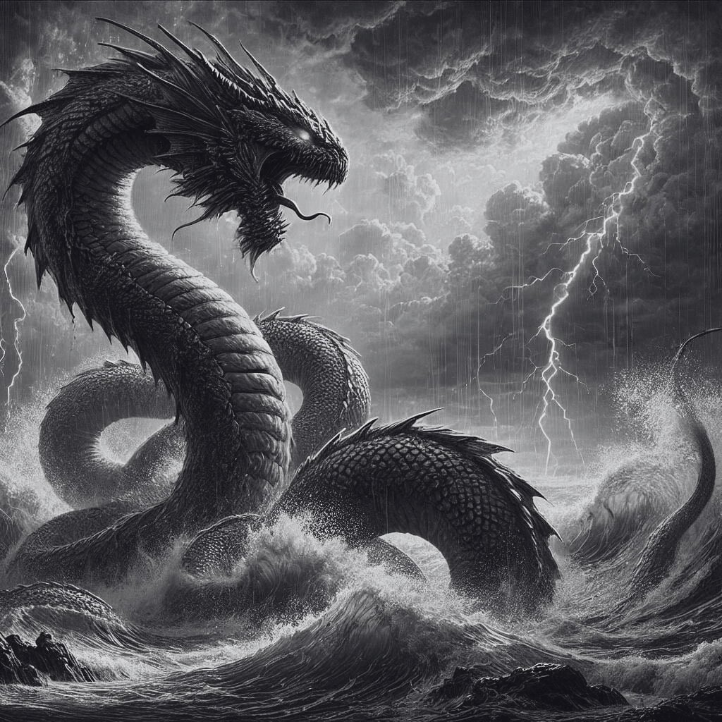 LLothlorie56157's tweet photo. Beautiful Leviathan,the dragon from the deep abyss.🖤🐉🔥⚡️ https://t.co/6OQ2EcU2c7