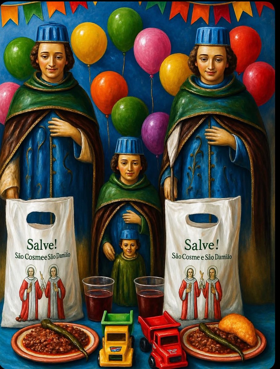 umbandaconselho's tweet photo. SÃO COSME, SÃO DAMIÃO &amp; DOUM 🍭🍬🍦 https://t.co/pWj2r3ySw6