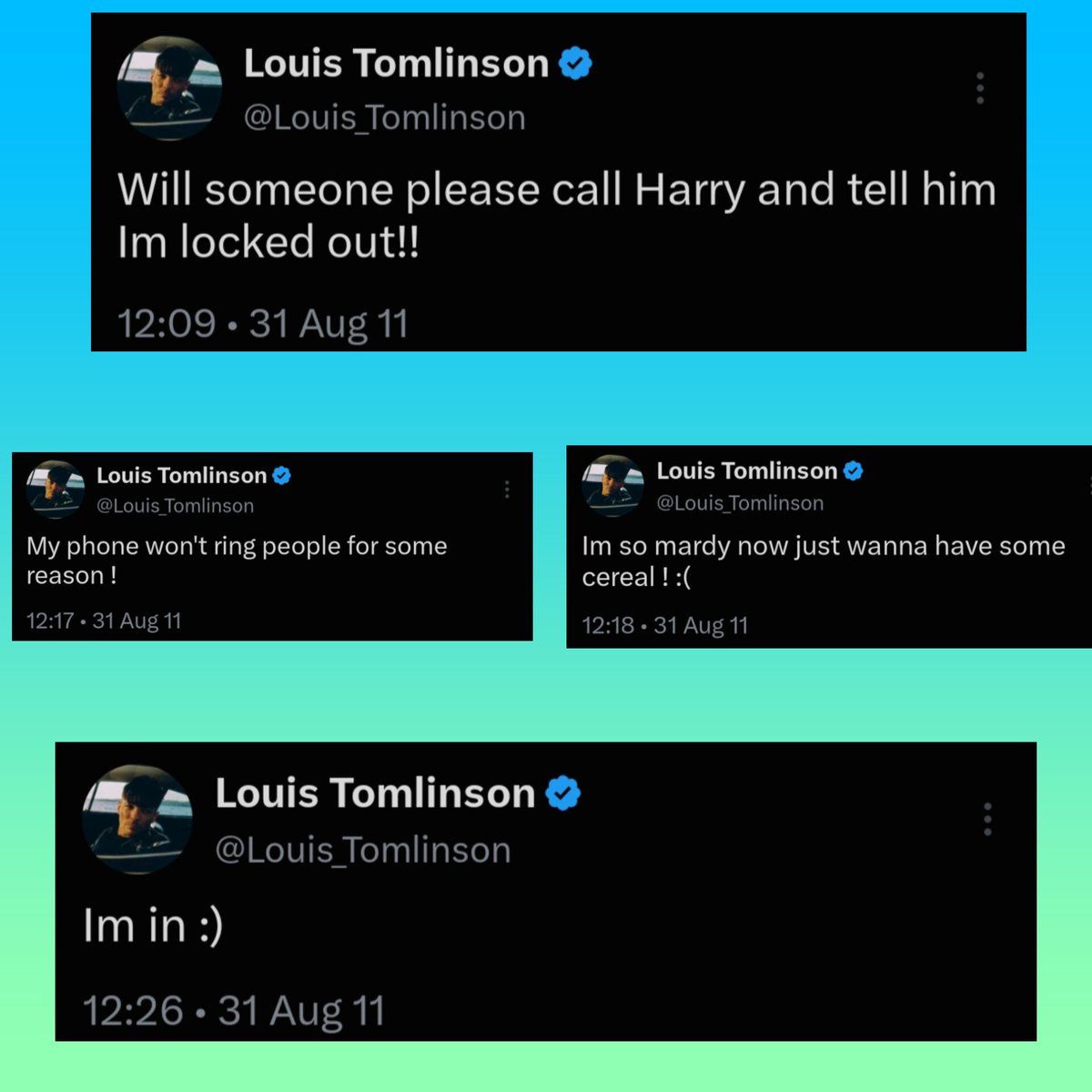 KStomska's tweet photo. 15 yrs ago today Louis asked us for help 😁
#LouisTomlinson #Throwback #Memories https://t.co/V2s7w3EMvK