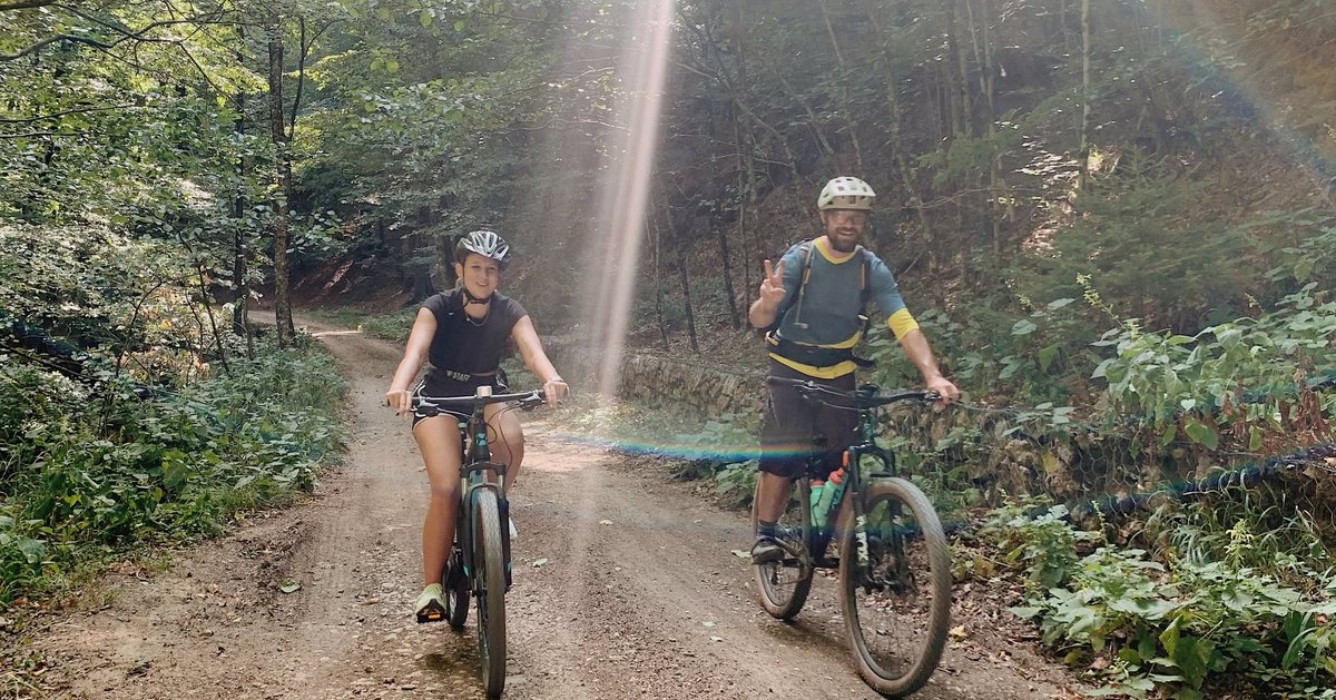MatildeKluylk's tweet photo. Due to the dry spell, there was barely any water, but no matter—the ride to the Reka River’s source was a success! We hope for more cycling adventures together! https://t.co/39bl1dLBgA