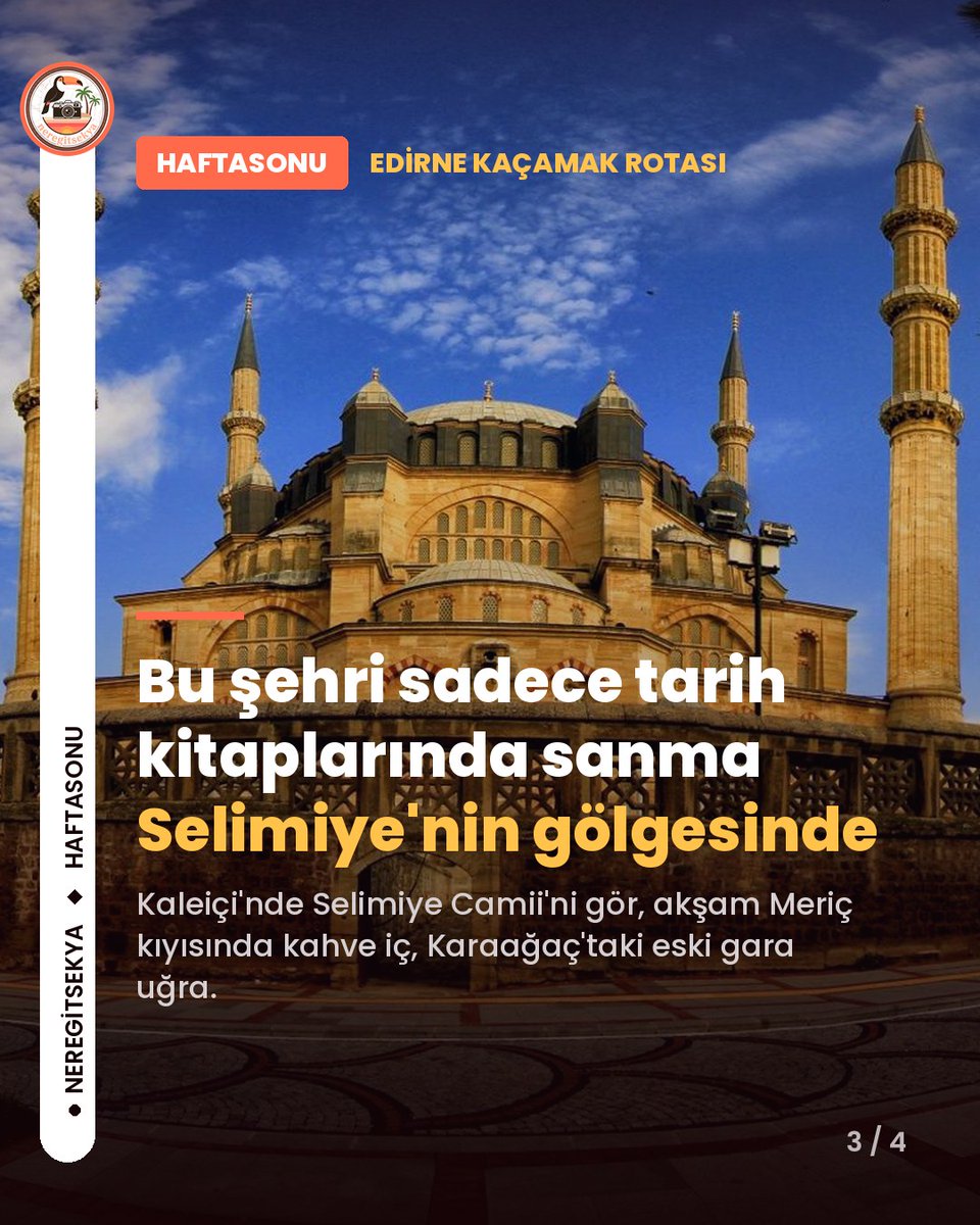 neregitsekya's tweet photo. Edirne'yi sadece cami şehri sanıyorsan yanılıyorsun 👀

#neregitsekya #edirne #haftasonu #haftasonukaçamağı #kısatatil https://t.co/zRs0InOVkg
