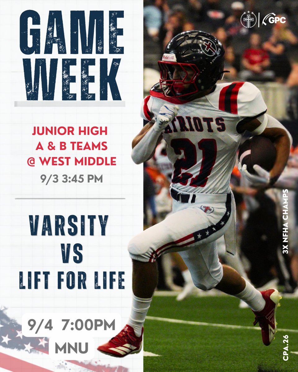 CPA_Football's tweet photo. GAME WEEK!

#CPA | #FIRM https://t.co/GXs0UX1vhA