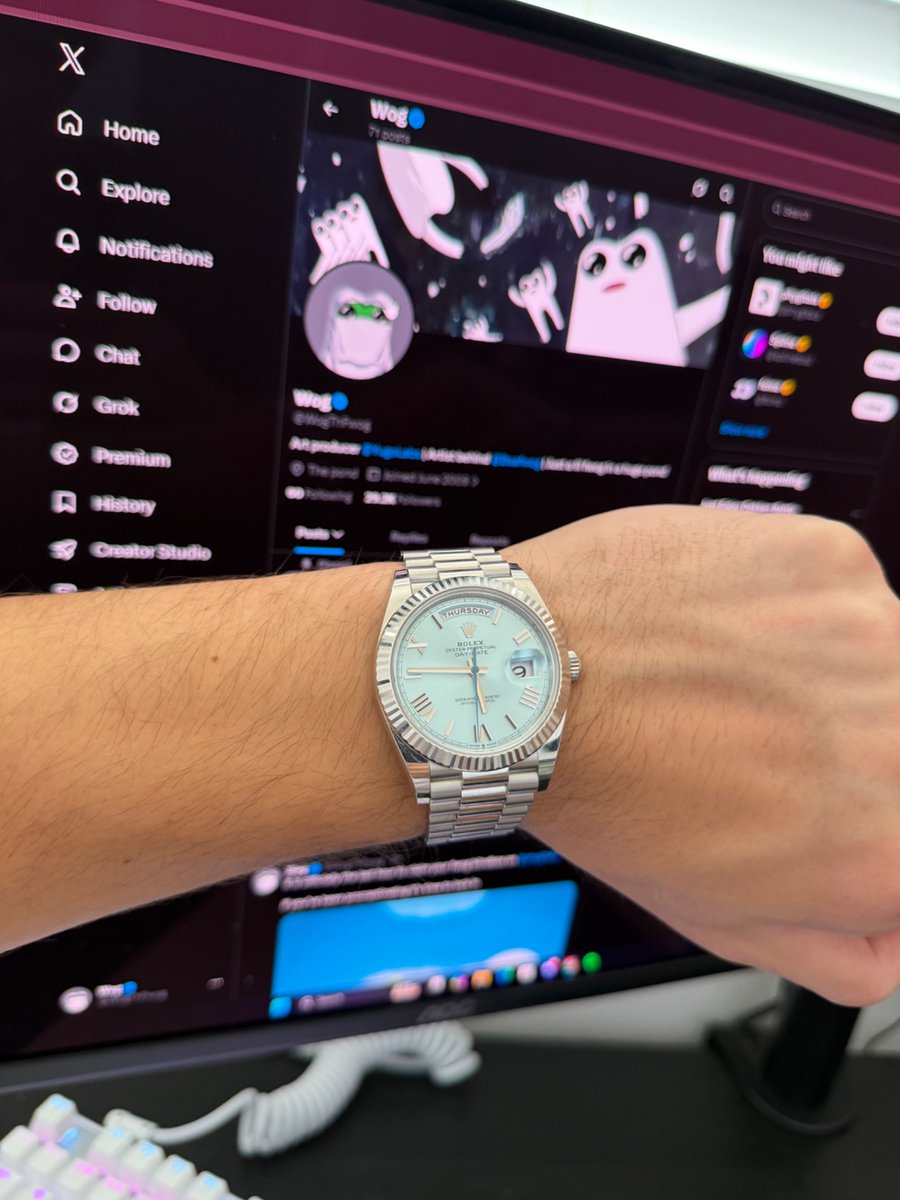 WogThFwog's tweet photo. Dream watch acquired ✨ 

Thank you @TPTMiami https://t.co/nLeGpSi1k0
