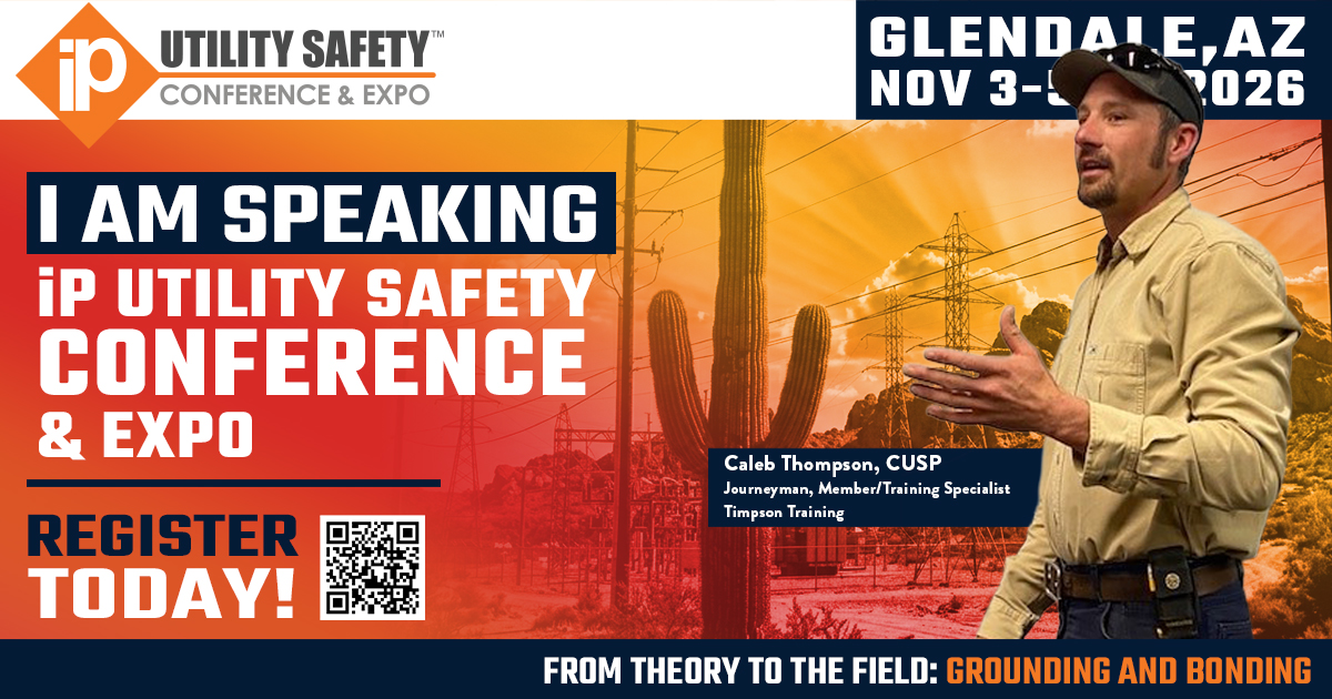 IncidentPrevent's tweet photo. 🚨 Speaker Highlight: Caleb Thompson CUSP with Timpson Training will be at the iP Utility Safety Conference & Expo!
📅 Register today! → https://t.co/ihqvlgFrIR
#UtilitySafetyConference #UtilitySafety #Lineworker #Linemen #Safety #SafetyDirector #SafetySupervisor #CrewLeader https://t.co/kGLkqX13gK