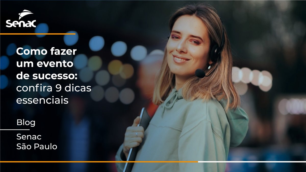 senacsaopaulo's tweet photo. Trabalhar com eventos é lidar com pressão, prazos e imprevistos.

Mas como fazer tudo parecer um passe de mágica para o convidado? Confira no Blog do Senac São Paulo:
https://t.co/PwUo41wqFO https://t.co/FBqtEzK90V