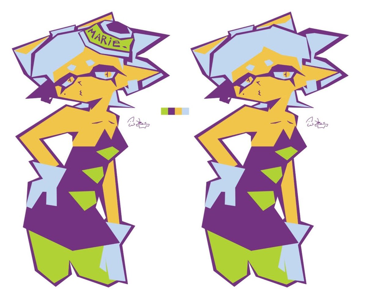 ikan00dlez's tweet photo. Drawings from august!
#splatoon #shiver #Marie #Coroika https://t.co/Gm4jApF3fp