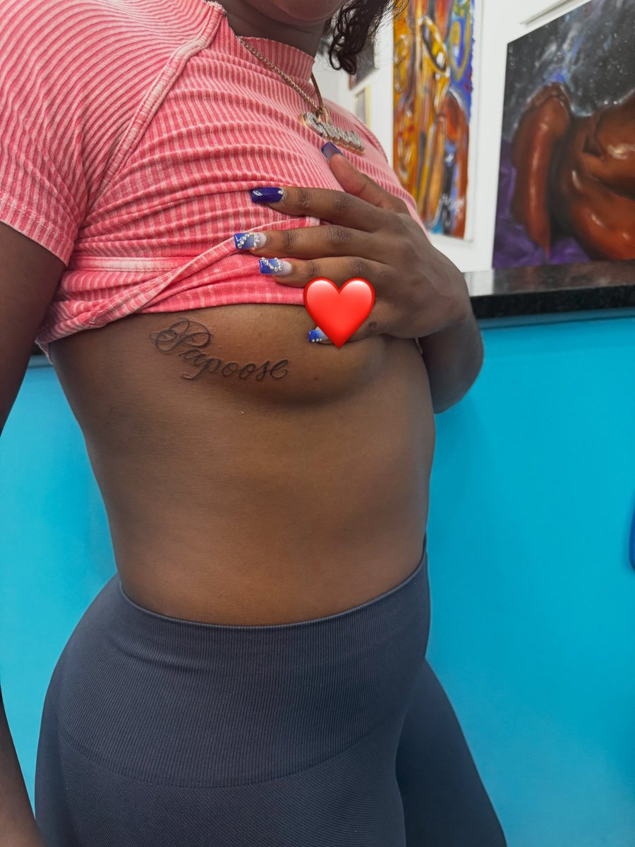 wavecheckers's tweet photo. Claressa Shields &amp; Papoose got each other’s names tatted 💘 https://t.co/TXuIslh5xJ