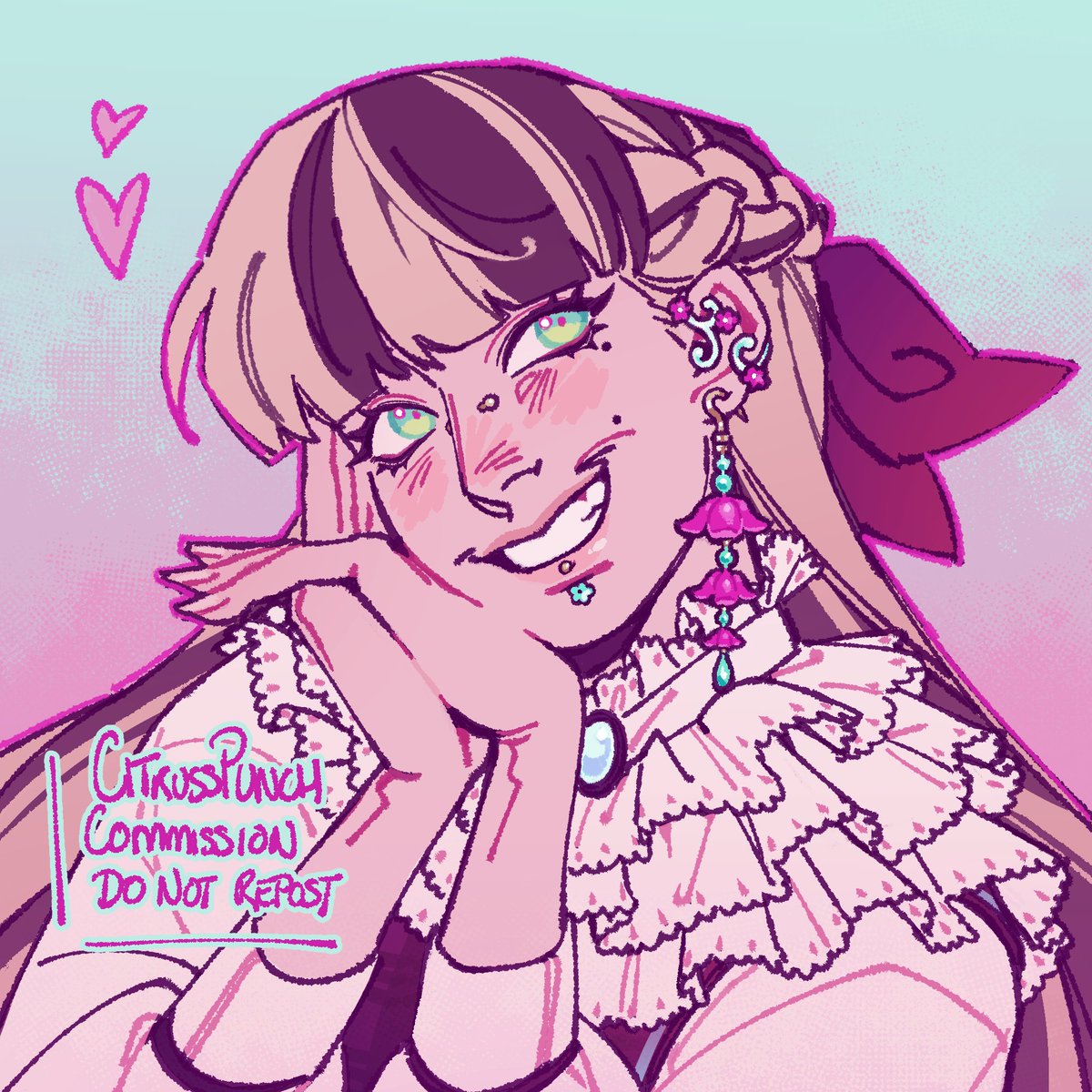 CitrussPunch's tweet photo. Comm for mikamimeow on bsky 🌷💙 https://t.co/Mx30Zcl845