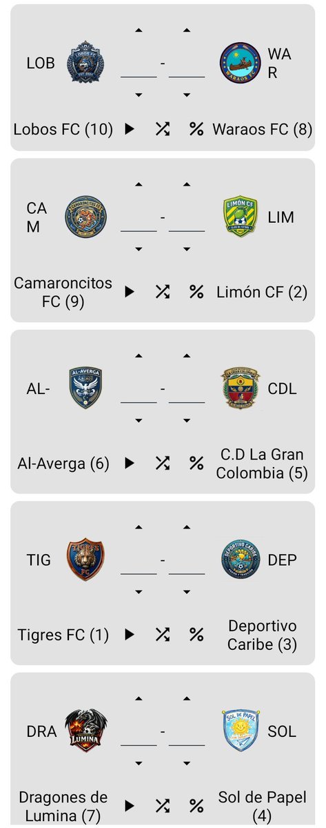 superiorLeague3's tweet photo. Fixture de la jornada 4 👇 https://t.co/Wrd34XGQPx