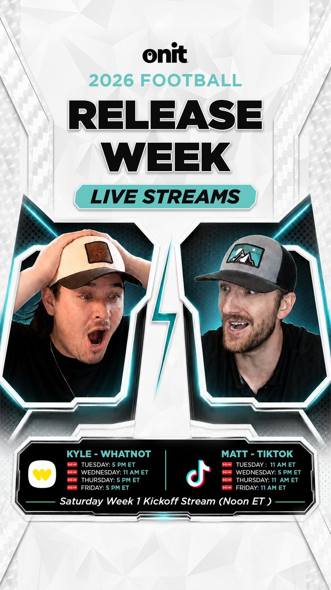 onitathlete's tweet photo. Release Week rolls on! Check out our weekly schedule and don't miss Saturday's Week 1 Kickoff Special! 

See you in the streams 😉 https://t.co/enMDmMoqx4