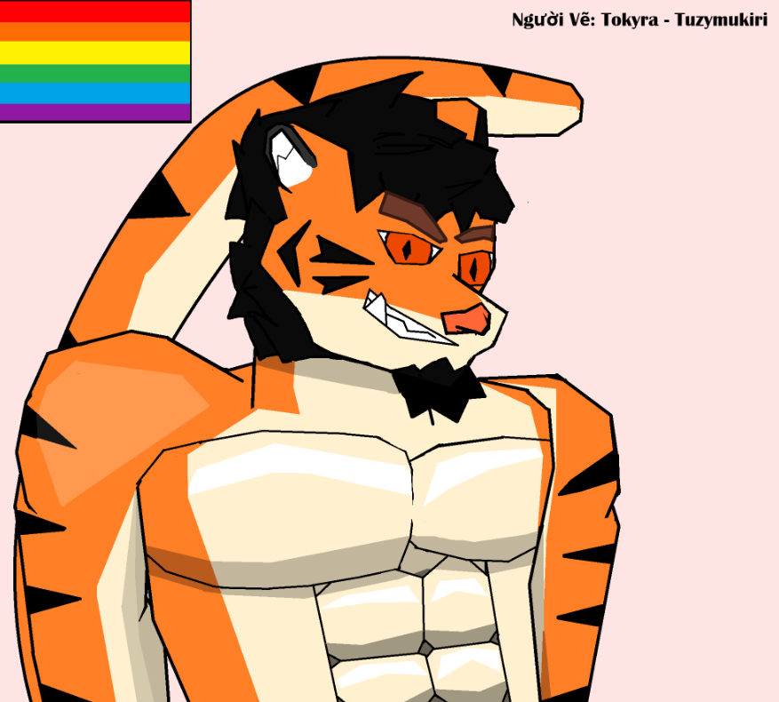 Tuzymukiri's tweet photo. Day 8: Hổ.
Tập Vẽ Furry bằng Microsoft Paint
Không dùng Bút/Bàn cảm ứng, dùng chuột để vẽ 100%:)))) https://t.co/3v7o2iHfMH