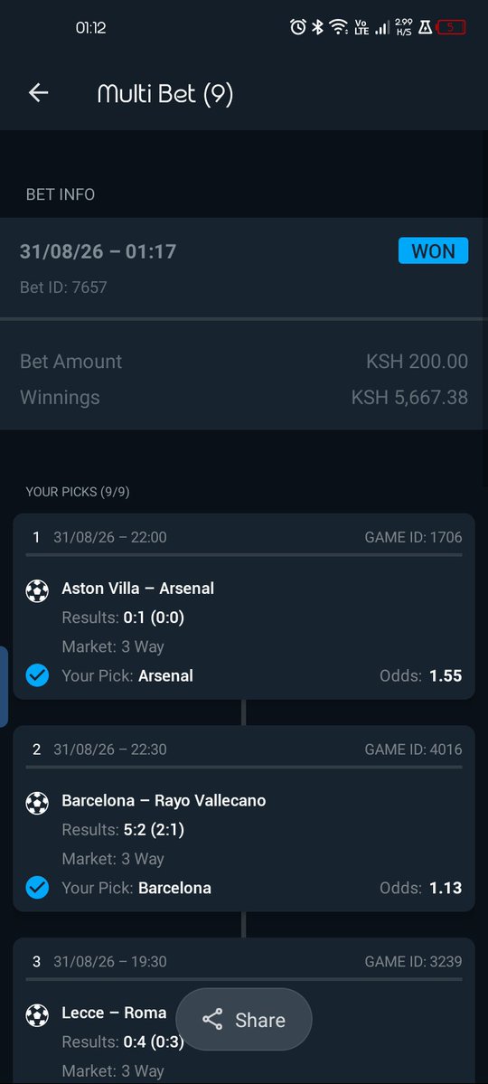 sznculdesac's tweet photo. @254Bettingguru I call them small wins https://t.co/oNfhdmdidi
