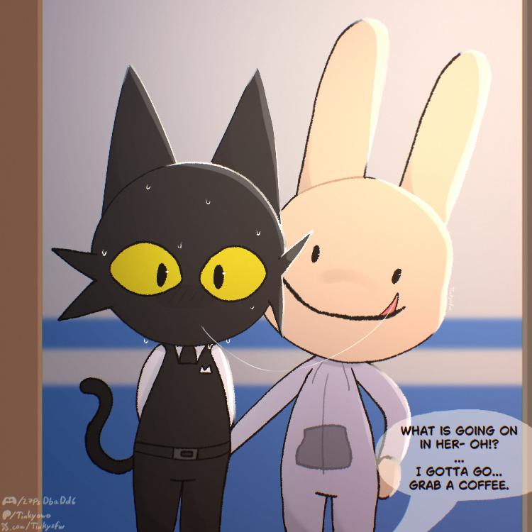 TinkySFW's tweet photo. 🖤Secret Agent and Intern got caught🤍

#secretintern #animalhospital #animalhospitalroblox https://t.co/eYezy501xj