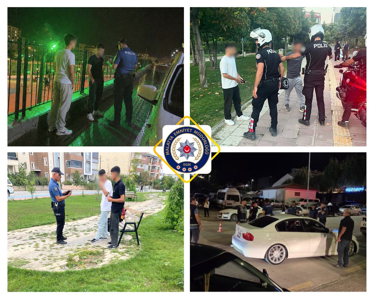 malatyaemniyet's tweet photo. Malatyamızdaki huzur ve güven ortamını korumak amacıyla; park, bahçe, mezarlık ve düğün salonları çevrelerinde denetimlerimizi kararlılıkla sürdürüyoruz.

Battalgazi ve Yeşilyurt İlçe Emniyet Müdürlüklerimiz ile Asayiş Şube Müdürlüğümüz ekiplerince gerçekleştirilen uygulamalarda;

🔹 460 şahıs,
🔹 79 araç kontrol edilmiştir. 👮‍♂️🇹🇷

#MalatyanınHuzuru