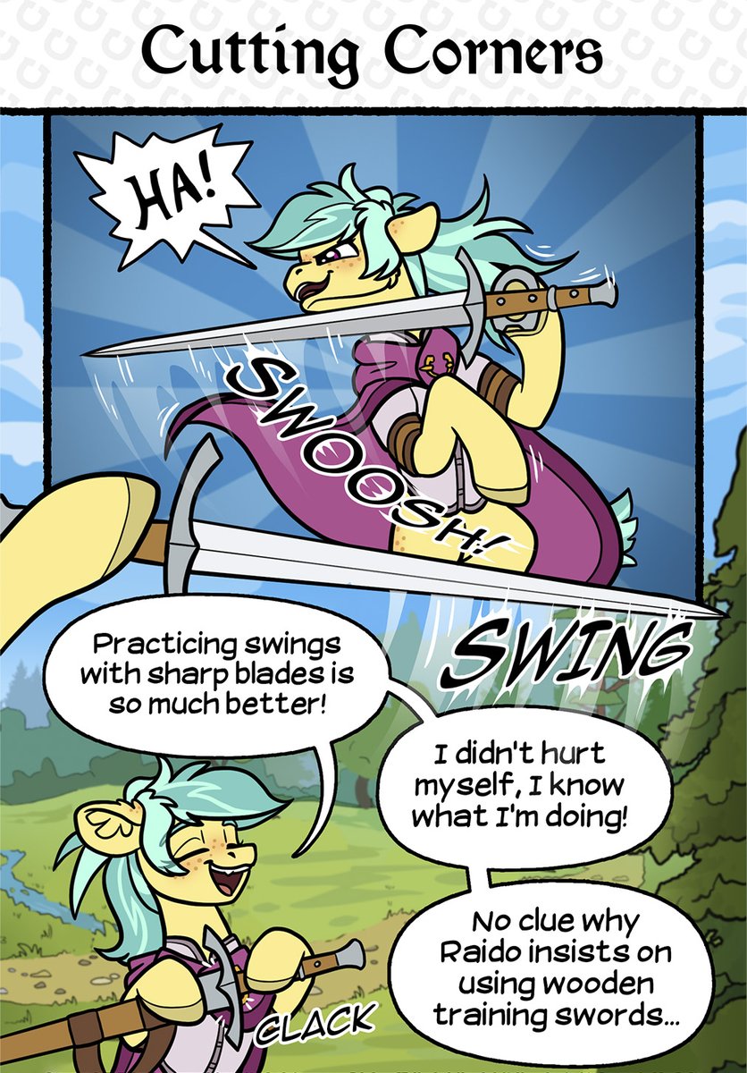 Helmie_Art's tweet photo. 🐎Gaitland Tales - Cutting Corners

Read comics:
https://t.co/rqgRzpQ2jP https://t.co/wov48piLNM