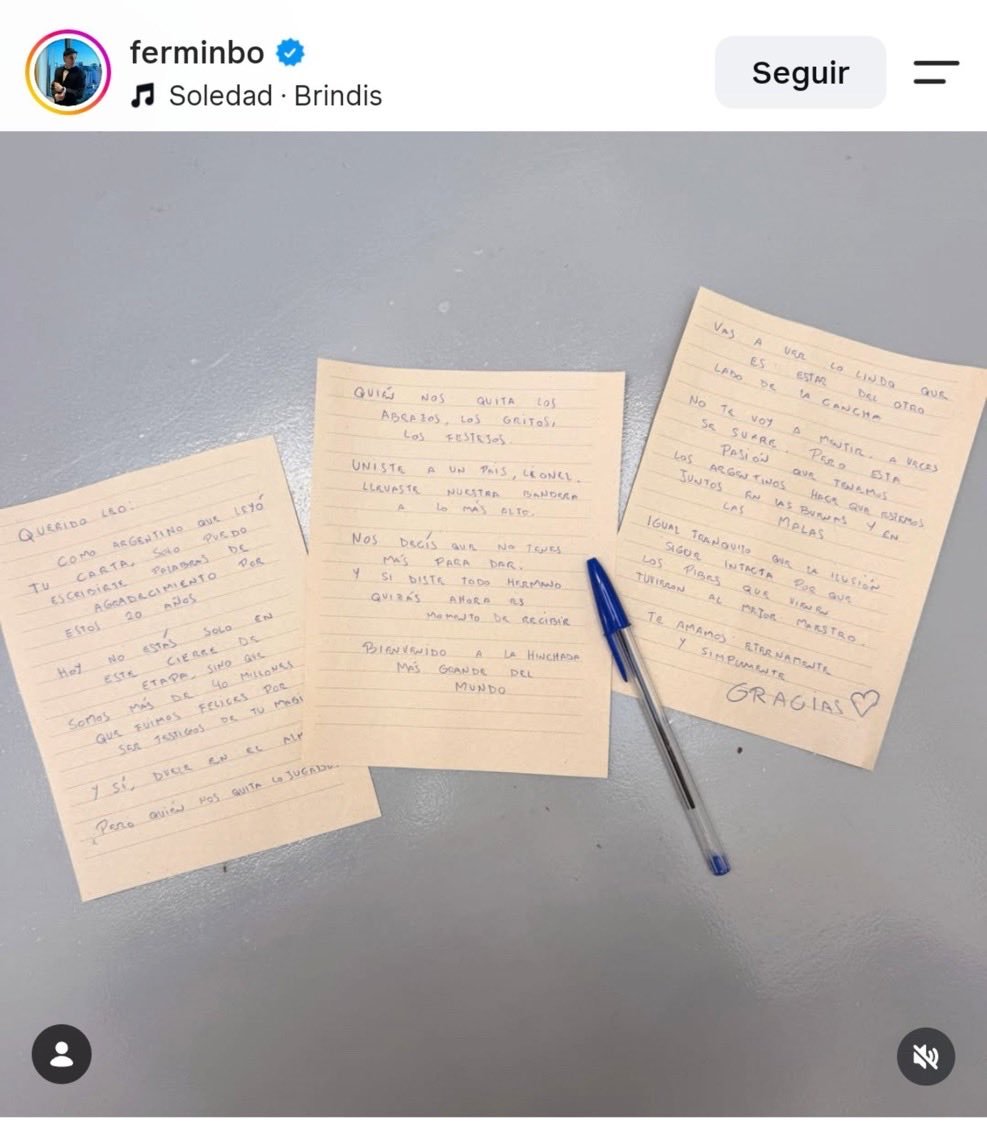 EsTendenciaEnX's tweet photo. ''Fermin Bo'':
Porque el conductor de LUZU le escribió una carta a Messi para no ser menos que él en su día https://t.co/xqhmQo2Eq1