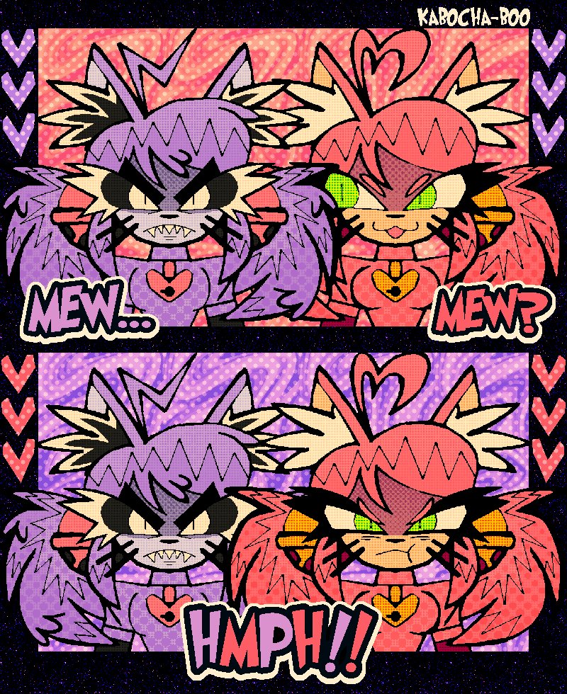 KABOCHA_BOO's tweet photo. Mew4Mew 🩷💜 pink mew mew &amp; ghost maddie!!
• deltarune • 💞💗💖 https://t.co/M7XjjZcQ8C