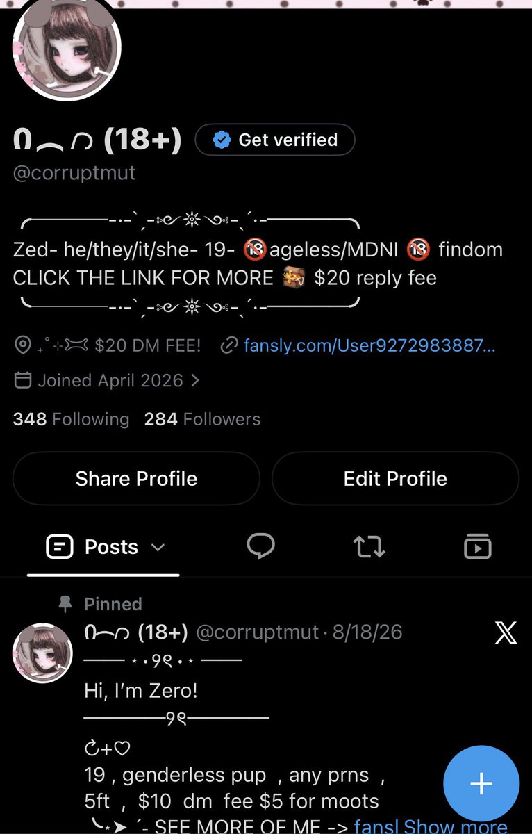 corrupttmutt's tweet photo. ── ⋆⋅୨ৎ⋅⋆ ──
 Hi, I’m Zero!
 ───୨ৎ───
            ↻+♡
19 , findom  , 5ft , seller, not new!!

╰⋆➤ˎˊ˗ SEE MORE OF ME -> https://t.co/X6O857HudH
╰┈➤ˎˊ˗ https://t.co/b2tqieS37M
╰┈➤ˎˊ˗ https://t.co/Ldlla3elNW

#nsfw #nsfwtwt #promotwt #moothunt
#findom #feet https://t.co/GYPDpQk02n