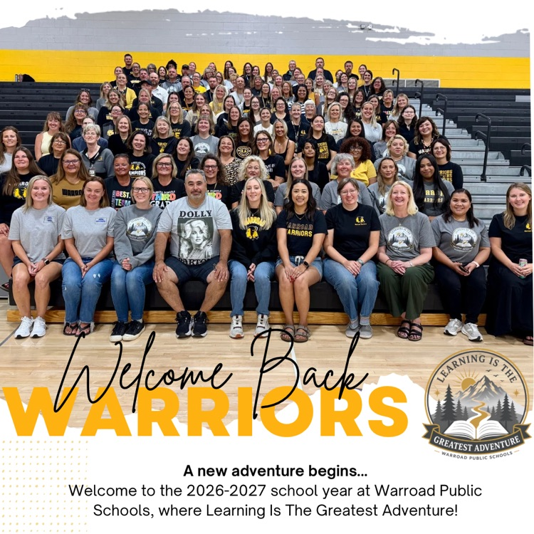 WarroadS's tweet photo. A new adventure begins tomorrow...

...welcome back Warriors! 💛🖤

#LearningIsTheGreatestAdventure https://t.co/9r5T316YrH