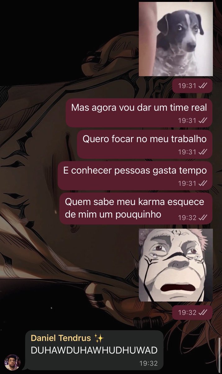 Erethiaa's tweet photo. Consigo nem explicar o sarrafo q ele me deu acima dessa figurinha. Papo que vou ficar refletindo um mês sobre em posição fetal. https://t.co/BkdzzaxhXv