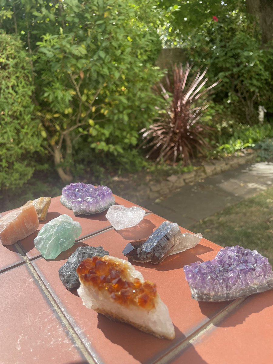 maximumpain333's tweet photo. Every time I rise, I place my stones under the gentle morning sun while I soak in its warmth myself.

For me, it’s a simple little ritual of connection , sunlight, stillness, nature, and intention. As the stones rest in the light, I take a few quiet moments to breathe, ground myself, and reset my energy for the day ahead.

Whether you believe crystals hold energy or simply appreciate their beauty, there’s something deeply peaceful about starting the morning this way. We all need moments when we step away from the noise and allow ourselves to reconnect with nature.

Sunlight on my skin, stones beside me, and a quiet mind. 

Sometimes the simplest rituals are the ones that bring us back to ourselves.