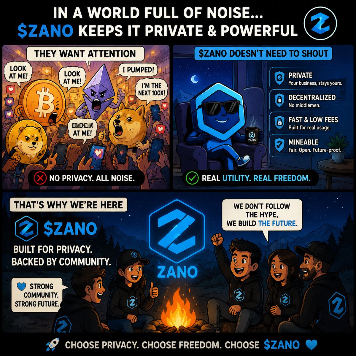 CmdCurrency's tweet photo. @zano_project 
With zano your privacy is secured https://t.co/0fXVqqNMqZ