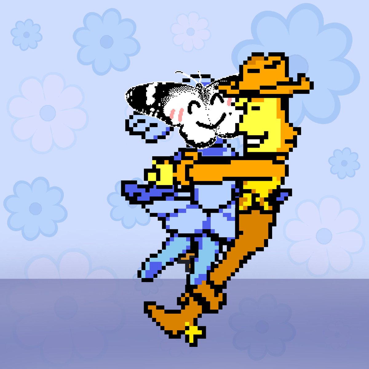 TruesillyBlue's tweet photo. 🦋: You're just the sweetest, aren't you?

// editing sprites is not easy I've found https://t.co/8Lebfo1Nn4