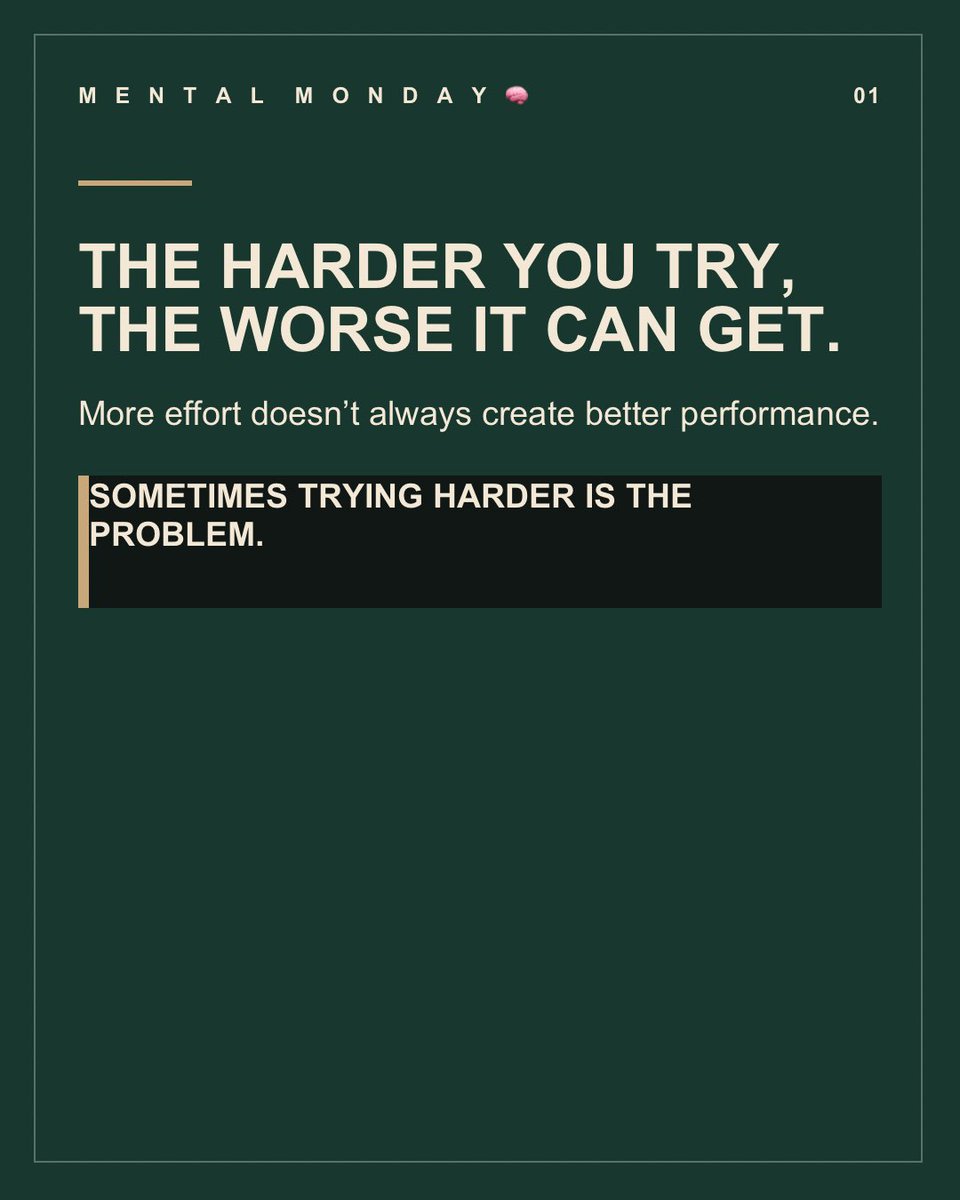CBHitting's tweet photo. Ride the wave.

That’s the game. That’s life. There are going to be stretches where everything is clicking and stretches where it feels like nothing is.

There are absolutely times when the answer is to work harder. But there are also times when trying harder is exactly what’s getting in your way.

Perfectionism makes us want to fix everything. We get critical, overanalyze, add more effort and try to force our way out of it.

There’s an old Latin phrase the Romans would’ve used, via negativa. Sometimes improvement comes from removing what’s getting in the way rather than adding something new.

That applies to performance too.

If consistency is dropping, sometimes effort needs to drop with it. Less tension. Less thought. Less pressure to make something happen.

Control what you can control. Slow your breath. Slow yourself down. Adjust the effort and keep competing.

You don’t always need perfection.

Sometimes you just need less interference.

#mentalhealth #fyp #Hitting #HittingCoach #hittingdrills