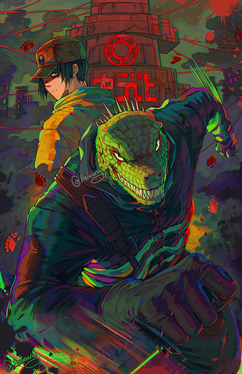 Arkuny's tweet photo. IT'S READYYYY ✨ I’M SO EXCITED!!!
It was such an honor to create something special for @AleksLeVO the voice behind Caiman!!!
Enjooooyy~ 🐊🥟
#ドロヘドロ #dorohedoro https://t.co/nfIT9VbCPA