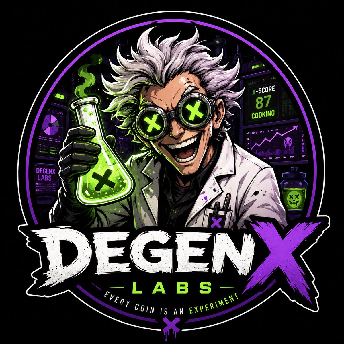 DegenXLab's tweet photo. 🧪 SOMETHING IS COOKING IN THE LAB…

Professor Degen has been unusually quiet.

The screens are on. The formulas are running. The experiments have begun. 👨‍🔬

What happens when memes meet data, on-chain intelligence & pure degen energy?

You’re about to find out.

DEGENX LABS — COMING SOON. 🧬

Every coin is an experiment.

#DEGENX #Crypto #Memecoin #CryptoTwitter #soon #meme #experiment
