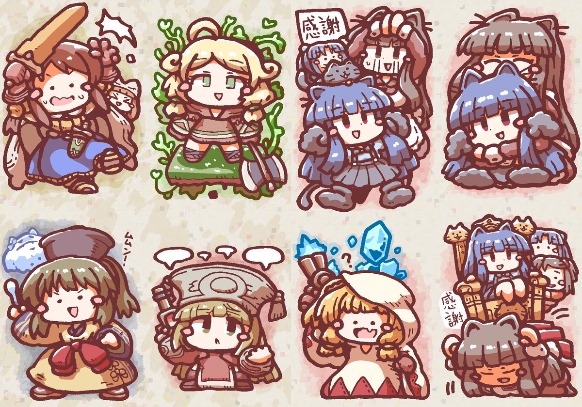 hanareyakuroha's tweet photo. #今月描いた絵を晒そう
その2
三好14歳組🕹️と音葉さんの作ろうかー🦀と仁奈美優さん🐯漫画は描けてないの残ってるので形にしたいぬ https://t.co/FQNY0JFQt2