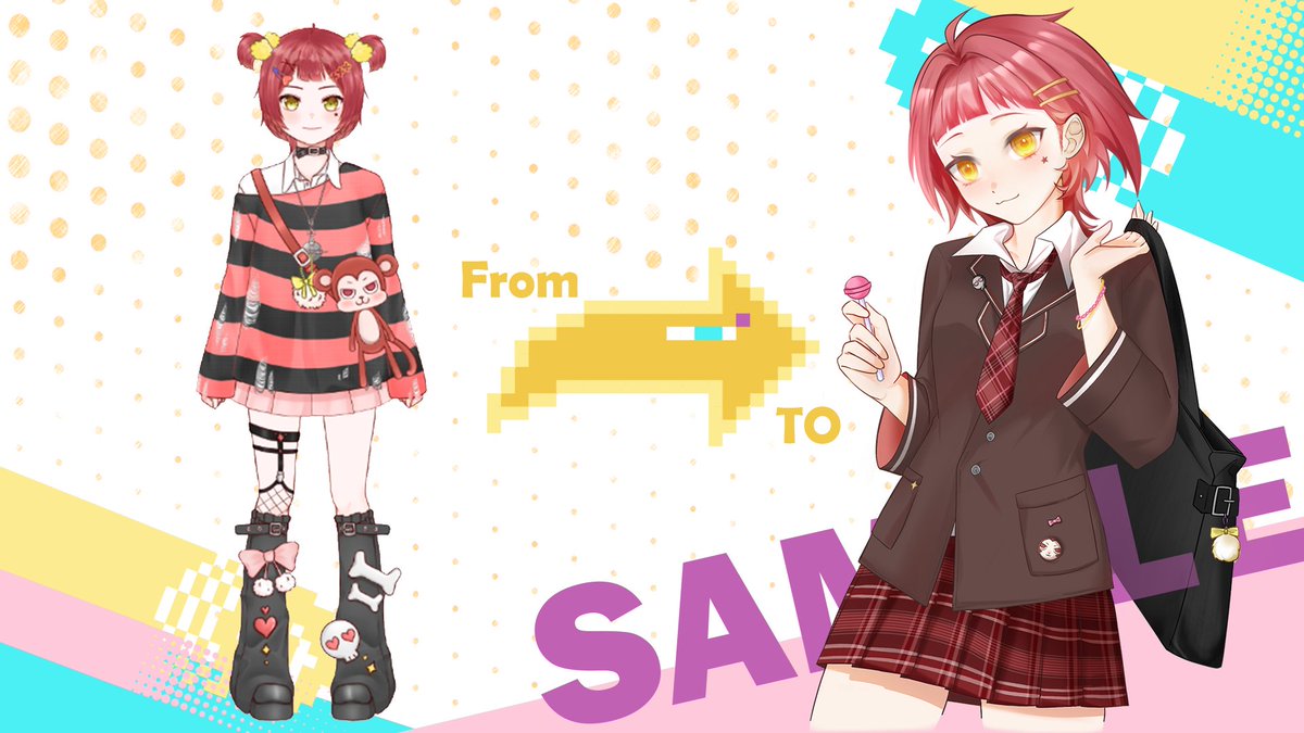 Annkorulu's tweet photo. 试一试办个每月赠图抽奖活动！
每月5日12:00开奖的随机主题礼物���抽奖！根据人数抽选1-3人，会在当月完成并 @/中奖人id发在 #AnnrtGiveaway
🎓本月的主题是 [开学季，变成老师/学生吧☆] 提供一个角色设定图我来画成老师或学生装扮的半身图！邀请了@qiwqi77作为示例图模特;-)
✅参加：转帖/回复/like
⚠️注意事项：
*每次抽奖至少会在转帖中抽一个人，回复或like某一个多于10时会在这个中加抽一位，最多一共抽三人（再多怕画不完啦😭
*提供的设定图可以是动画游戏角色，也可以是您自己的设定或OC，发布时想要我打fantag欢迎说明:)
*图可能会在直播中画，推荐使用可公开设定，如果不想被直播请提前说明
*如果重复抽中画过2次以上的id会进行重抽，希望可以增加更多人的中奖率
*图会进行简单的勾线上色，可以评论或dm人设图和简单许愿（比如想要的感觉或者喜欢的服饰类型），会在能力范围内尽量满足，但不保证一定做到🥹
🚫禁止把礼物图进行AI或用于商业行为，请尊重别人的成果
 #artgiveaway #artraffle #drawing  #Vtuber
