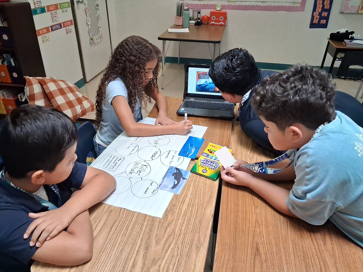 CBounds_MCES's tweet photo. 3rd grade Pirates team up to analyze compare and contrast text structures @ACastillo_MCE https://t.co/kWJKb3fuiE