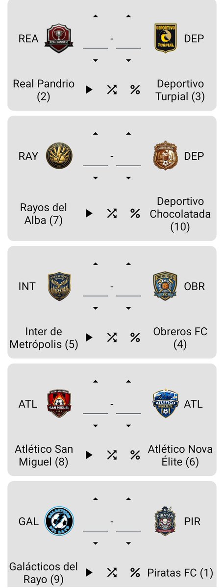 superiorLeague3's tweet photo. Fixture de la jornada 4 https://t.co/iAu2hEscyI