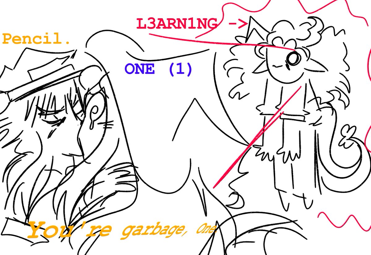 pencilyuri's tweet photo. /// #tpot25 spoilers
srry real #onecil art soon #bfdi https://t.co/o4rsbNeWko