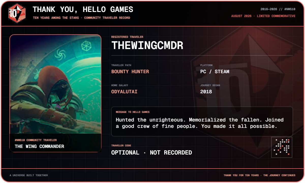 thewingcmdr's tweet photo. Thanks, @NoMansSky.

#nomanssky #hellogames https://t.co/Aknxwt8GOx