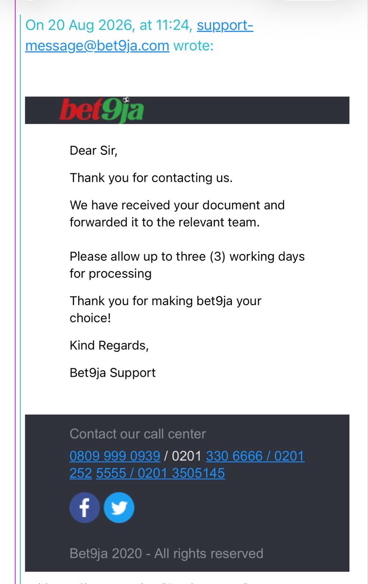 EnobongOboho's tweet photo. @SKKING2232 @FGirlrita @Bet9jaOfficial I have sent this since 19th of August. https://t.co/LIxCc40jBu