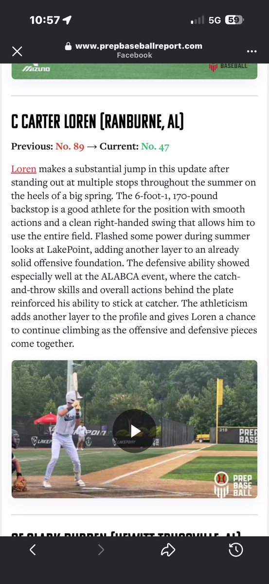 CarterLoren2028's tweet photo. Thankful!!
@PrepBaseballAL 
@RanburneBSB 
@BombersAcademy https://t.co/ywweONowDs