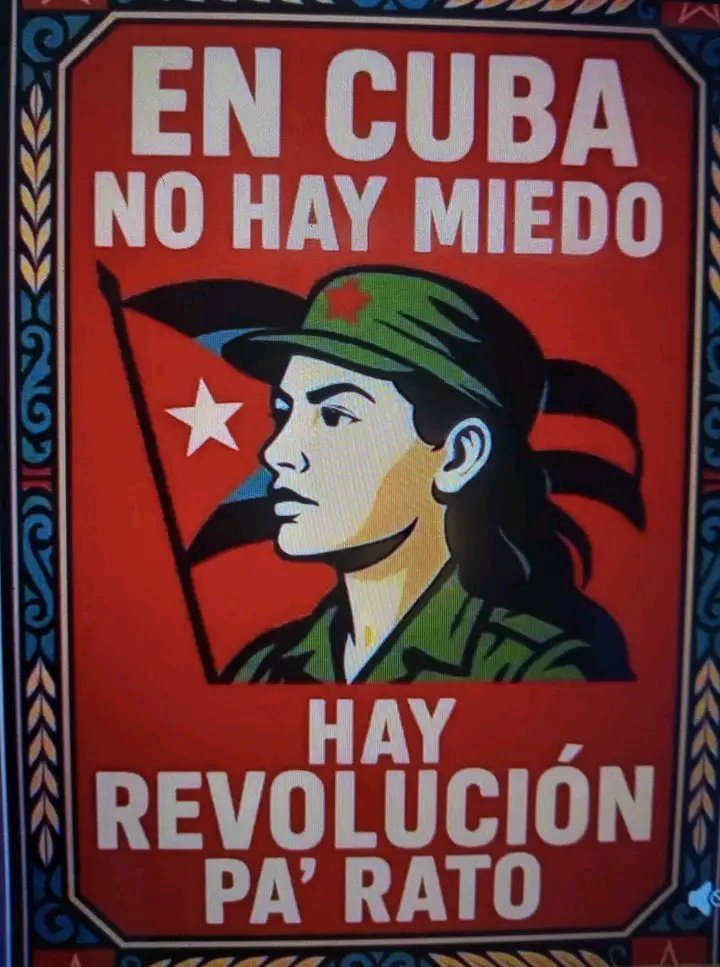 IsabellaFa57237's tweet photo. 🇨🇺 ¡No hay miedo, compay! a los que aprovechando las dificultades económicas coyunturales que estamos atravesando tratan de sembrar la incertidumbre, la desconfianza y el desaliento entre la población, olvidan  nuestra capacidad de resistencia.  #LaPatriaSeDefiende https://t.co/fsKC1p4uKy