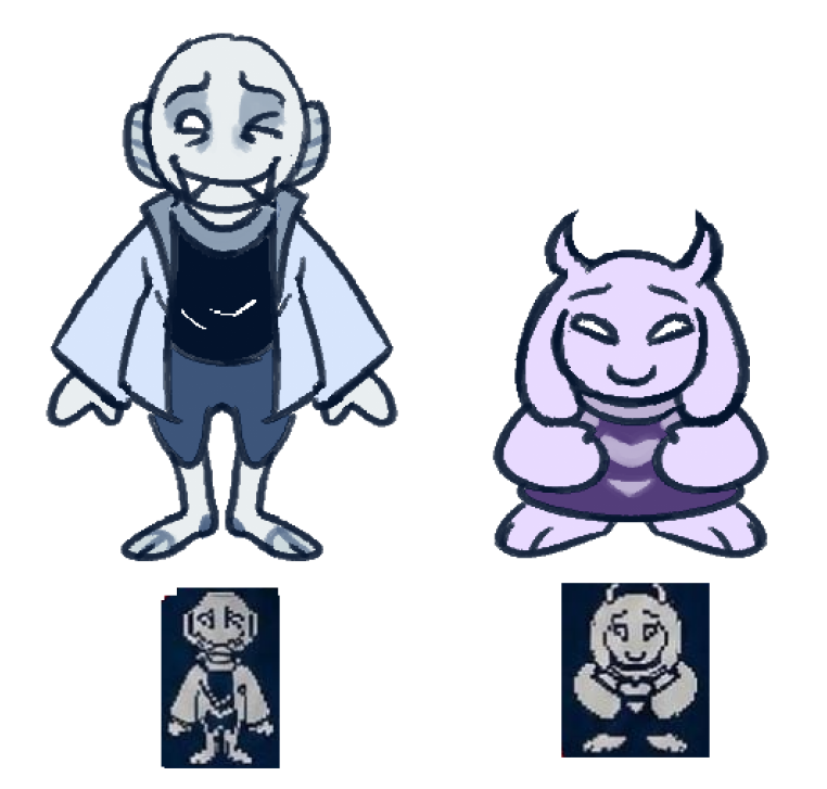 Otropayaso245's tweet photo. ah yes, my favorite undertale characters, bald guy and scrappy dooriel https://t.co/jVdW8a3pNT