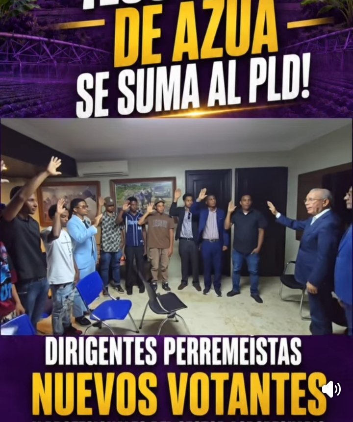 keilin_mota's tweet photo. DEL PRM AL PLD.

¡LOS FRÍOS DE AZUA SE SUMA AL PLD!

Danilo Medina juramentó hoy en su oficina a un grupo de jóvenes profesionales del sector agropecuario, dirigentes procedentes del PRM y nuevos votantes de la comunidad de Los Fríos, Azua. 

¡Bienvenidos a la gran familia PLD. https://t.co/yWFDgNkA8w