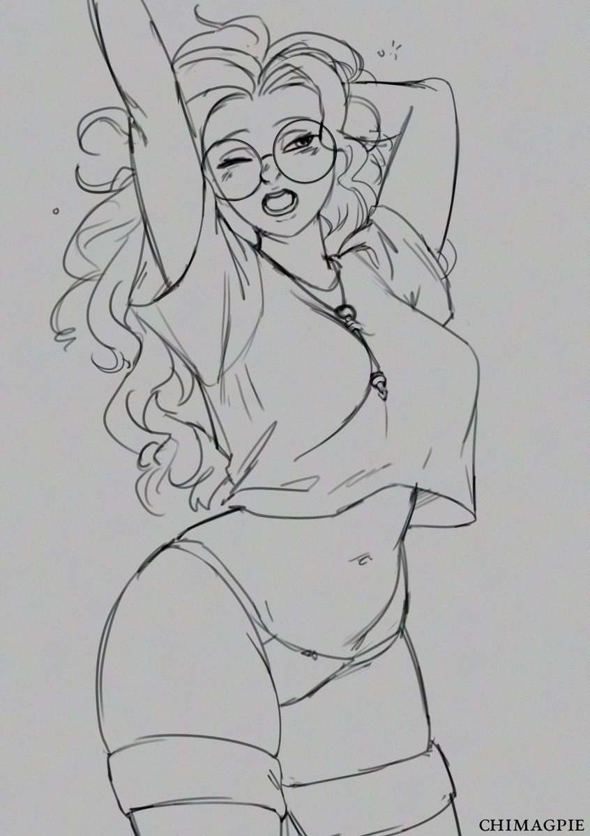 OppaiMagpie's tweet photo. #Deadlock Paige #sketch https://t.co/O2aUjVqrjT