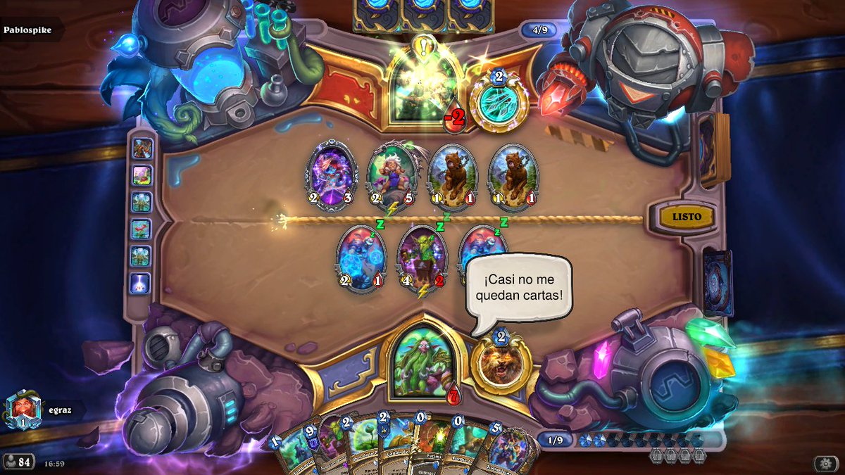 egrazHS's tweet photo. Leyenda en salvaje con Druida hechizos, lista de @maulogu ... probé varias cosas distintas ahora, pero al dejar de toparme tanto piratra en diamante, la ultima subida fue con este deck :3

AAEBAaHDAwL9jQaluwYO0wOP9gLgvgPw1AOunwSwpQSuwATV0gSB1PbWWqgKDBDorh525uecKaGZD21FGSoCeR== https://t.co/34hL3oW4Wm