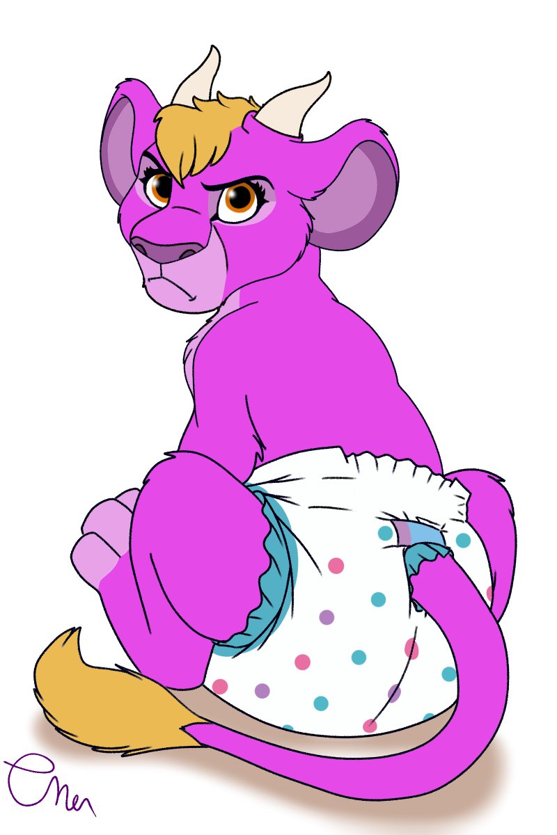 OmenStormswept's tweet photo. Colored sketch commission for @Maddie_Dwaggie 

Seems someone has found themselves turned into a lion cub, and are not particularly happy about it for some reason... https://t.co/qAr6D7TlFt