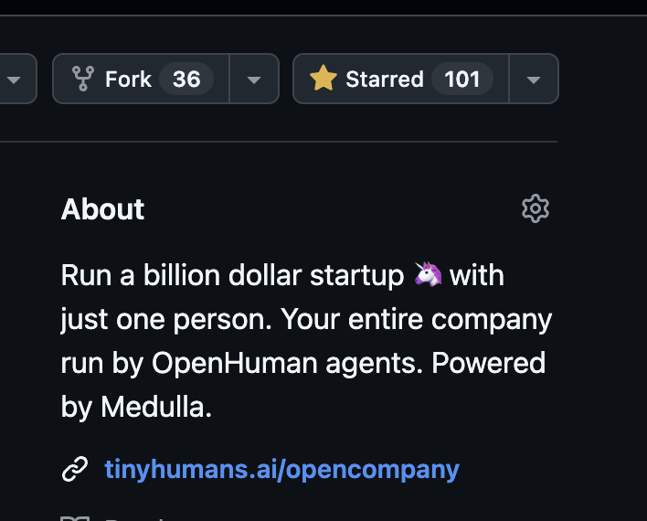 senamakel's tweet photo. OpenCompany just crossed 100 Github stars!! ⭐️

And we aren't even live! Early demand is suuuuper promising and exciting https://t.co/xkukg5sMGV